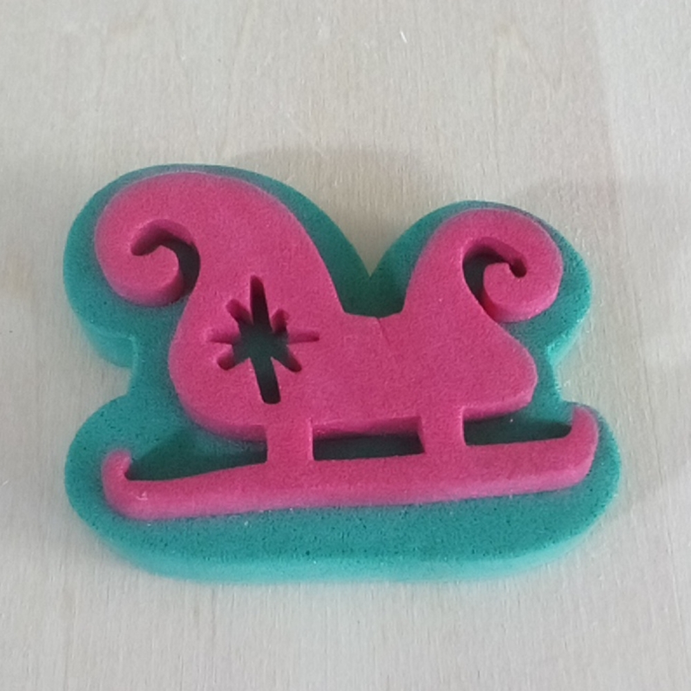$2 Add-on Santa's Sleigh Jr Chunky Stamp 028995184482